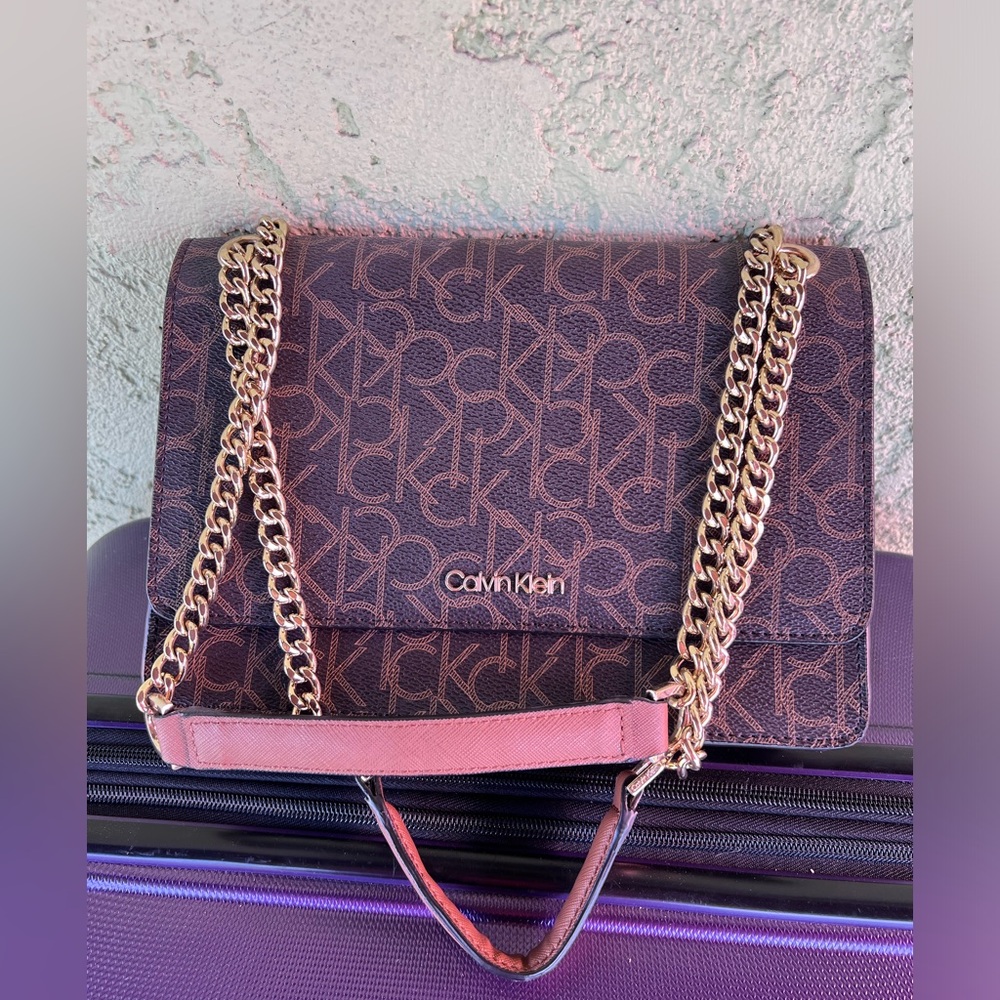 Calvin Klein Monogram Shoulder Bag!